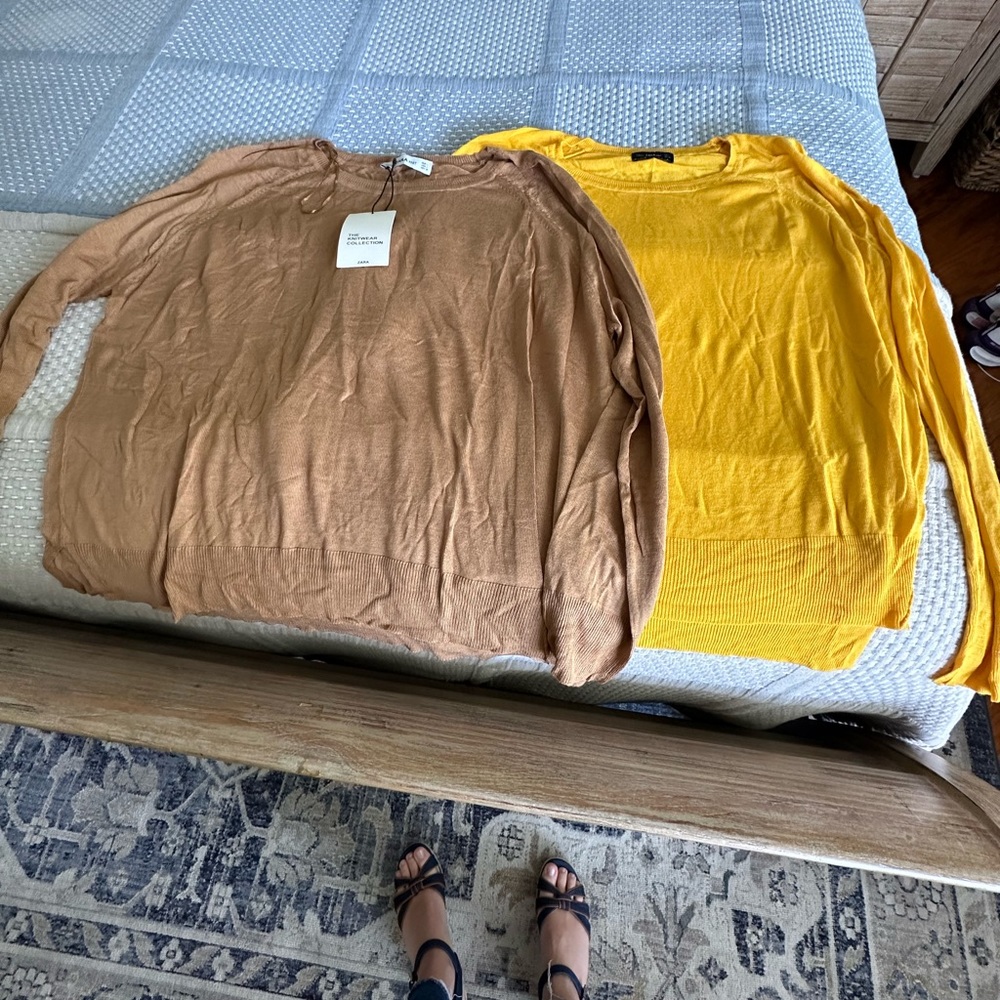 Zara light sweaters